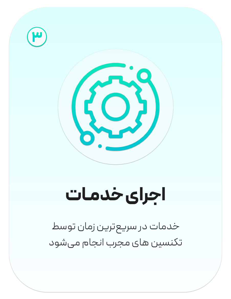 مرحله سوم: اجرای خدمات
